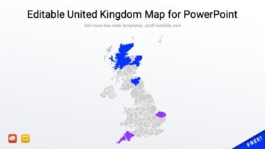 Editable United Kingdom Map for PowerPoint