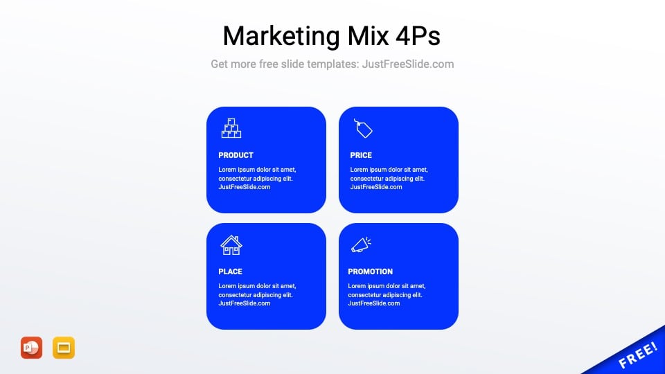Marketing Mix 4Ps PowerPoint Template2