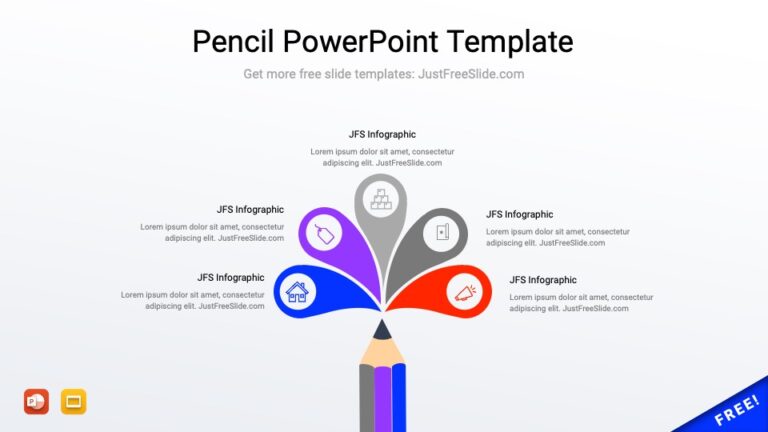 Free Pencil PowerPoint Template | Just Free Slide