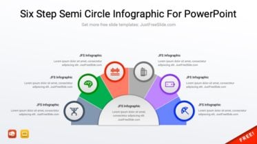 Six Step Semi Circle Infographic For PowerPoint1