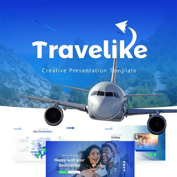 Travelike and Hotel Powerpoint Presentation Template