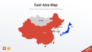 East Asia Map PPT Template