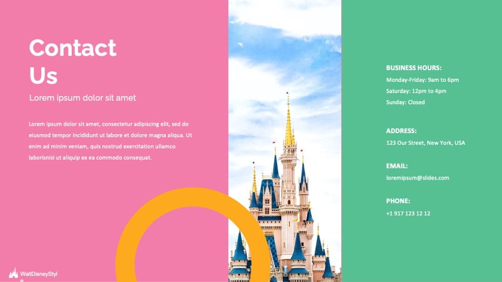 Free Colorful Disney PowerPoint Template6