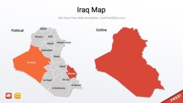Iraq Map for PowerPoint