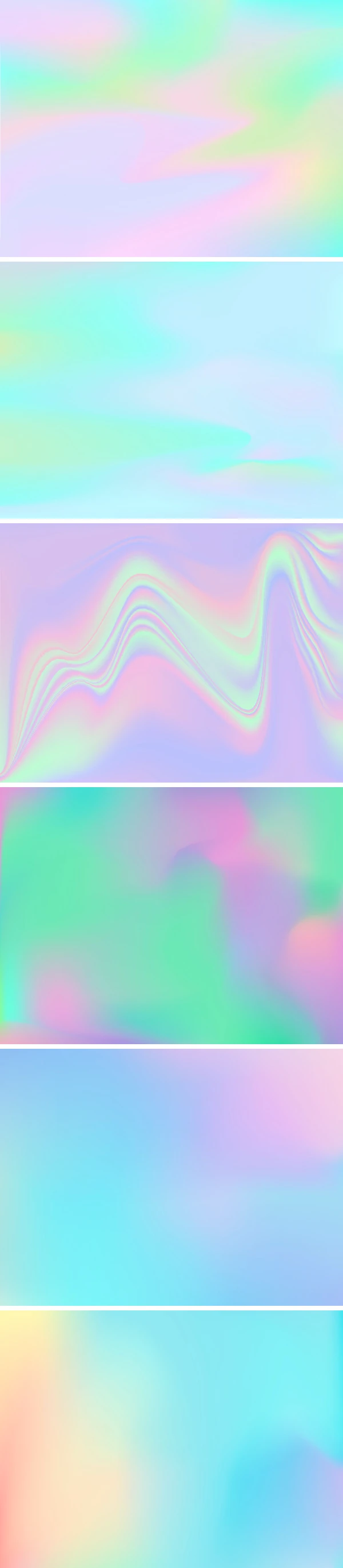 Iridescent Holographic Backgrounds