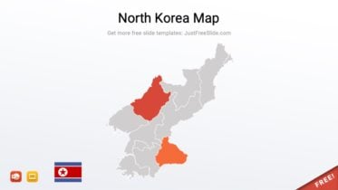 North Korea Map for PowerPoint