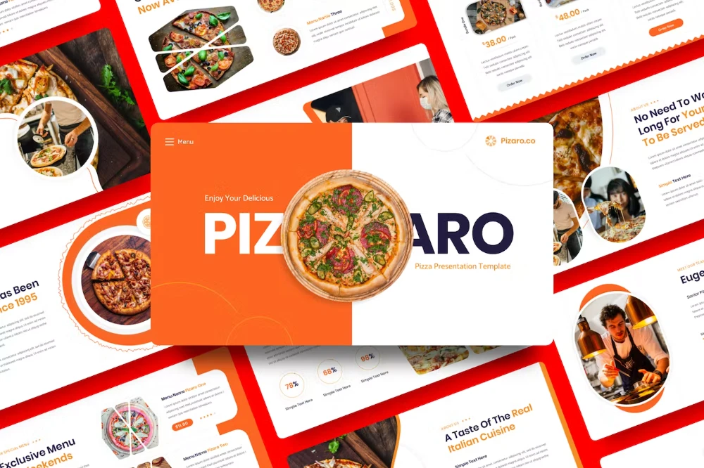 Pizaro Pizza PowerPoint Template