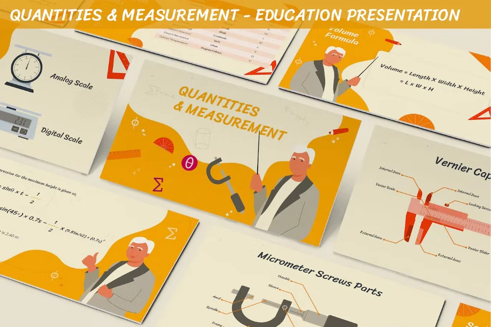Quantities Measurement PPT template