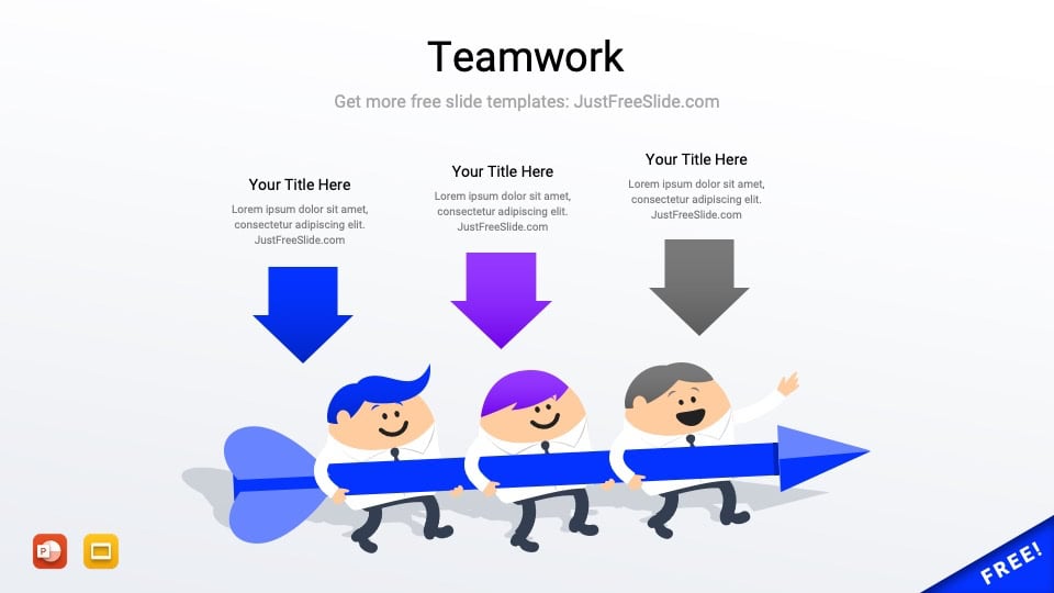 Teamwork diagram for PowerPoint