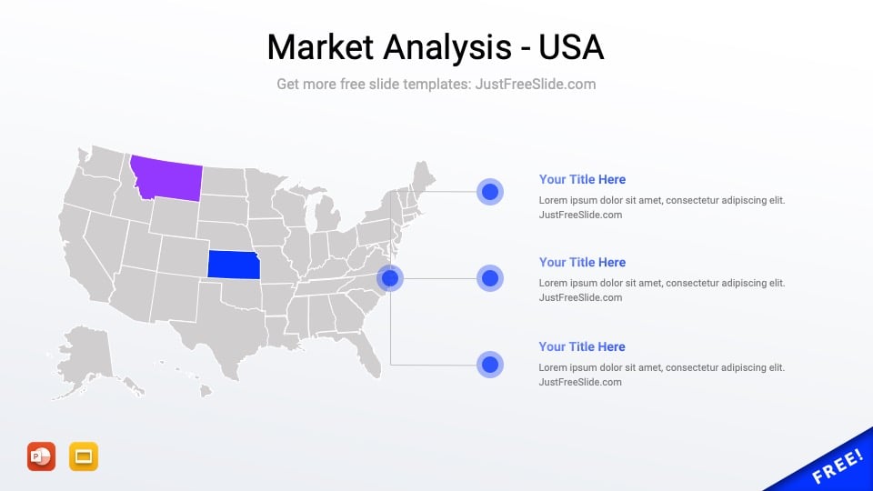 USA market analysis ppt template
