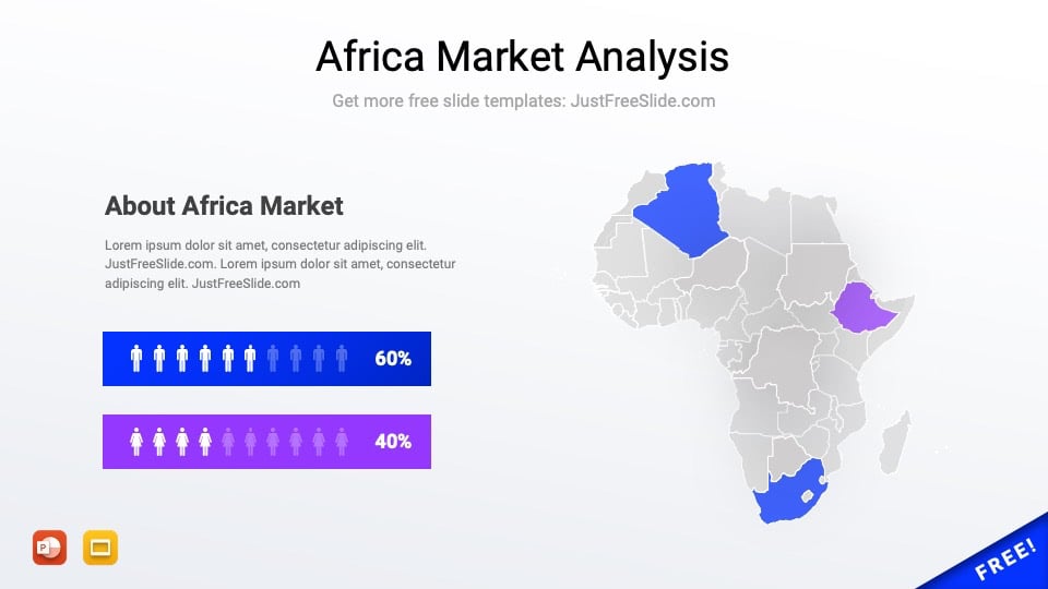 Africa market analysis powerpoint template