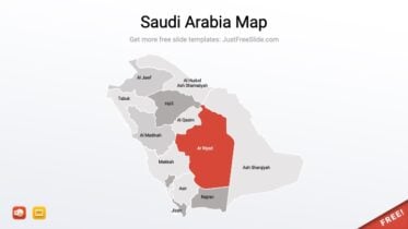 Saudi Arabia Map for PowerPoint