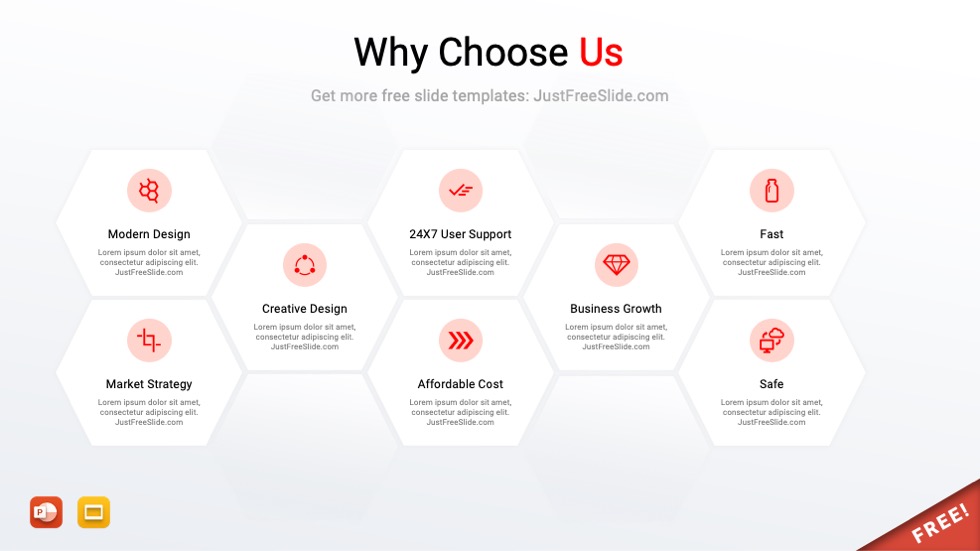 Free Why Choose Us Slide Design (5 Layouts) Just Free Slide