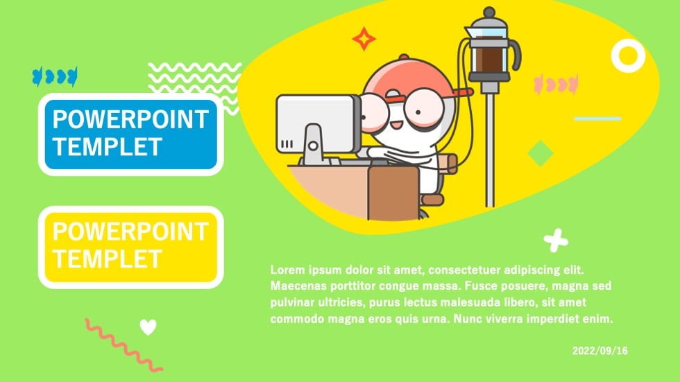 cute aesthetic powerpoint template7