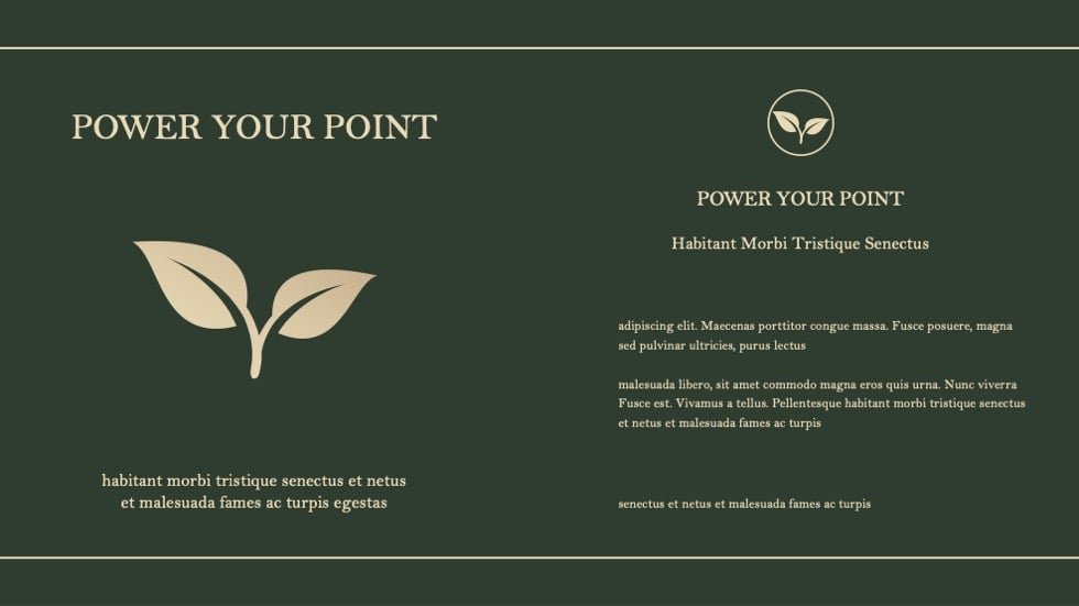 green tea powerpoint template2