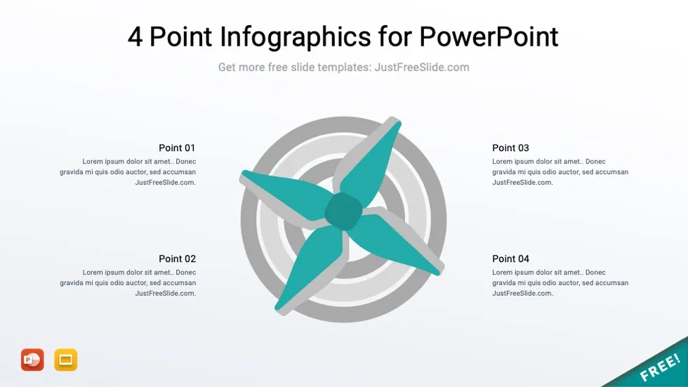 4 point infographics for powerpoint 13 jfs
