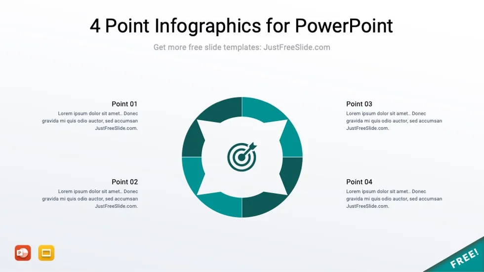 4 point infographics for powerpoint 17 jfs