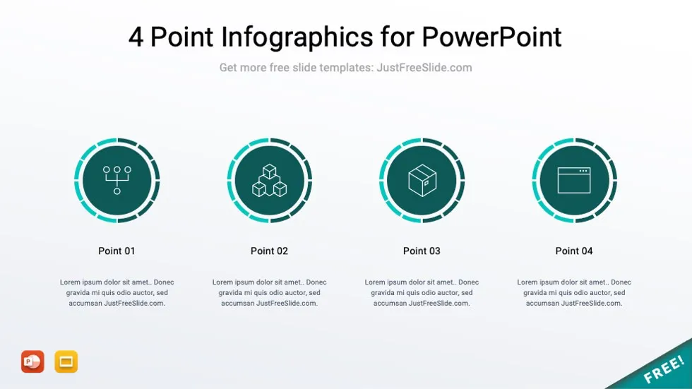 4 point infographics for powerpoint 21 jfs