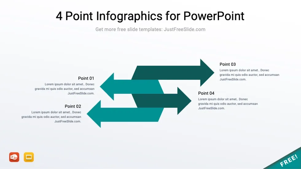 4 point infographics for powerpoint 29 jfs