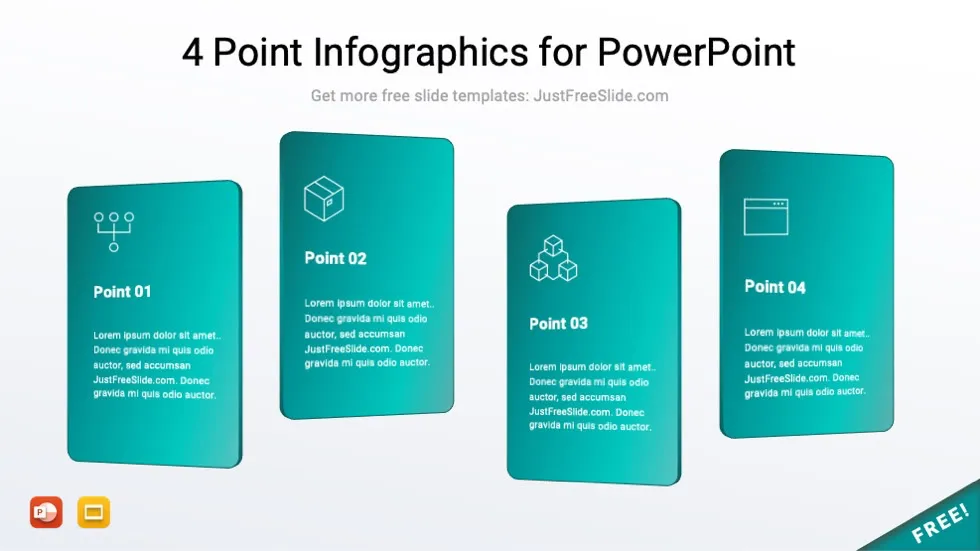 4 point infographics for powerpoint 7 jfs