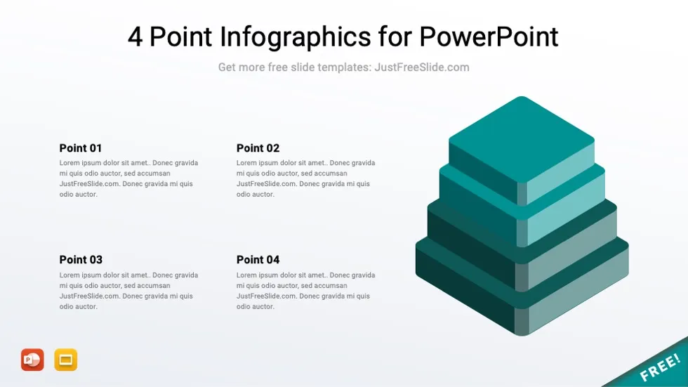 4 point infographics for powerpoint 9 jfs
