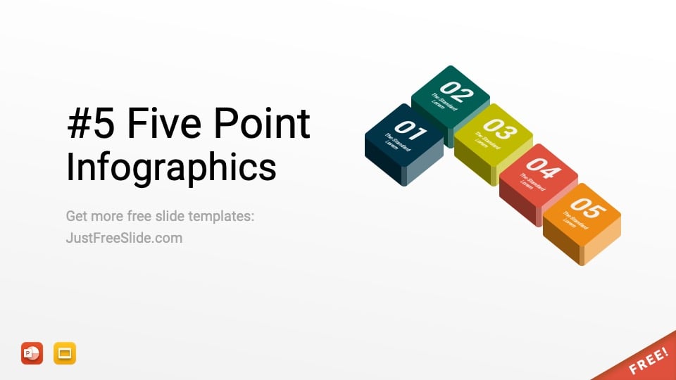 5 Point Infographics for PowerPoint (Free Download, 30+ Slides)