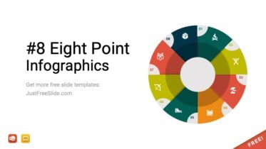 Free 8 Point Infographics for PowerPoint