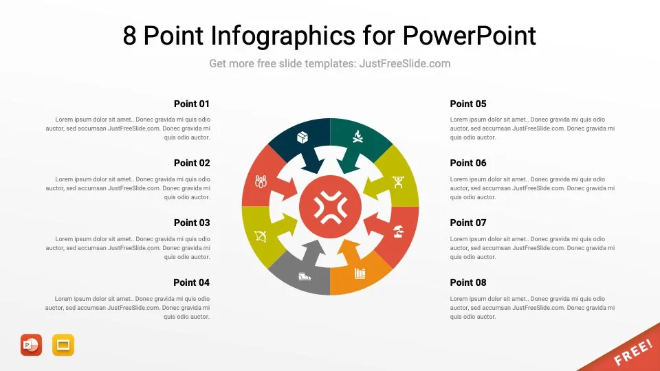 8 point infographics for powerpoint 10 jfs