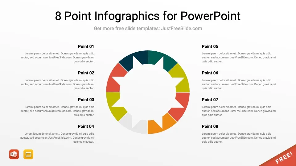8 point infographics for powerpoint 5 jfs