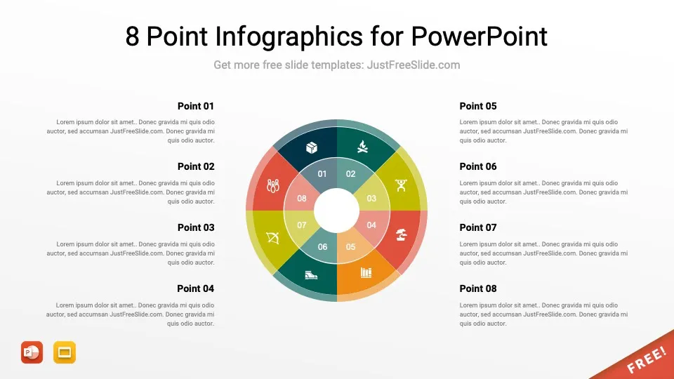 8 point infographics for powerpoint 6 jfs
