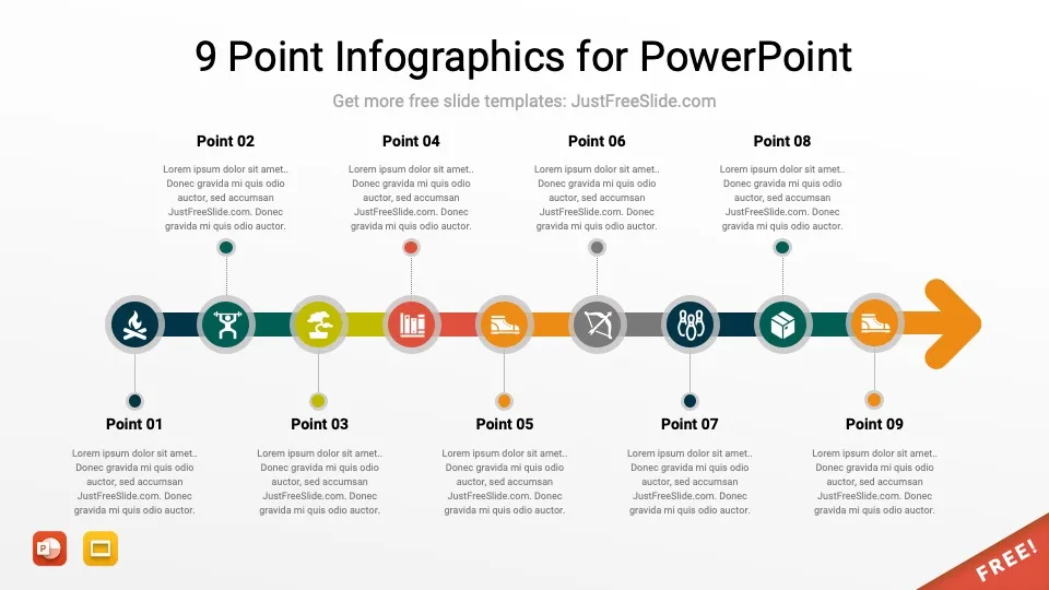 9 nine point infographics for powerpoint 17 jfs