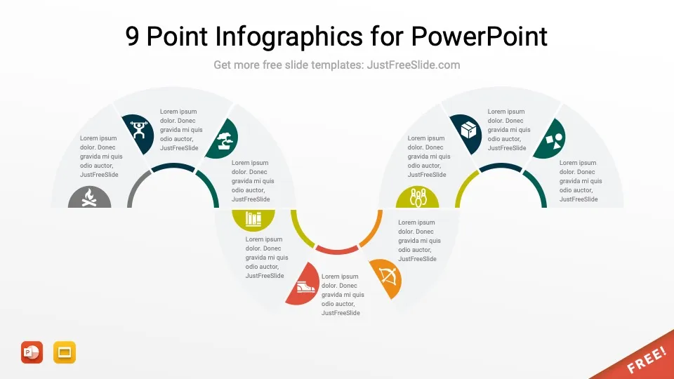 9 nine point infographics for powerpoint 19 jfs