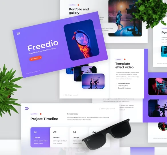 Freedio Video Project PowerPoint Template