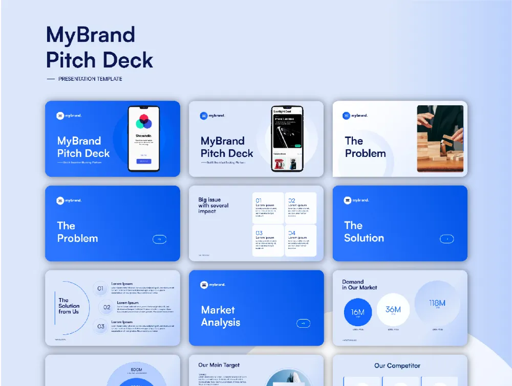 MyBrand Pitch Deck PowerPoint Template