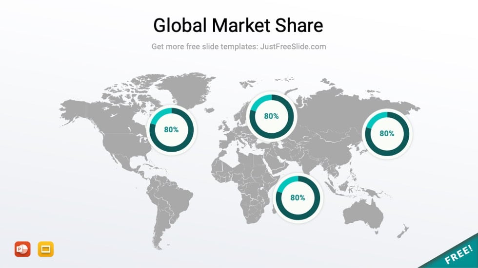 global market share map ppt