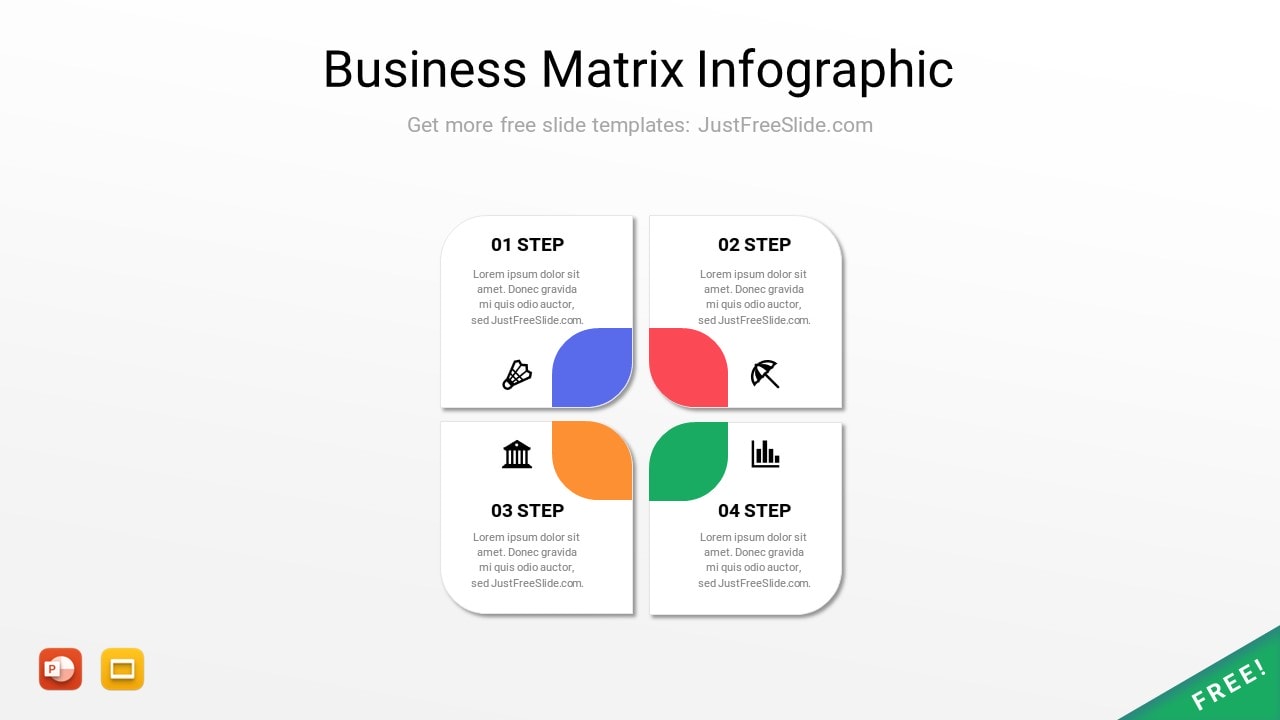 Free Business Matrix Infographic