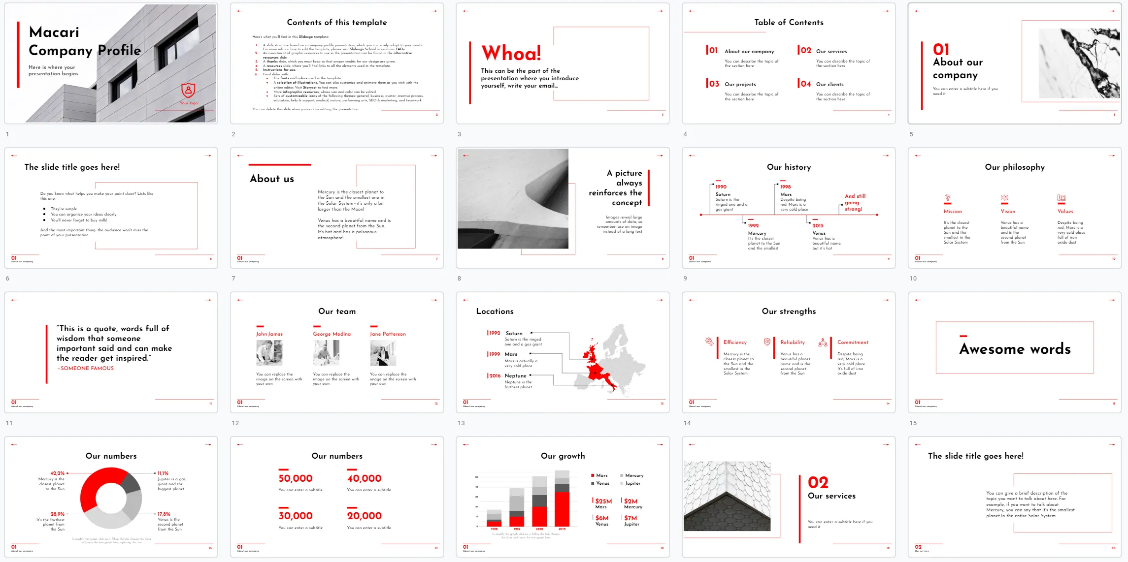 Macari – Free Company Profile PowerPoint Template