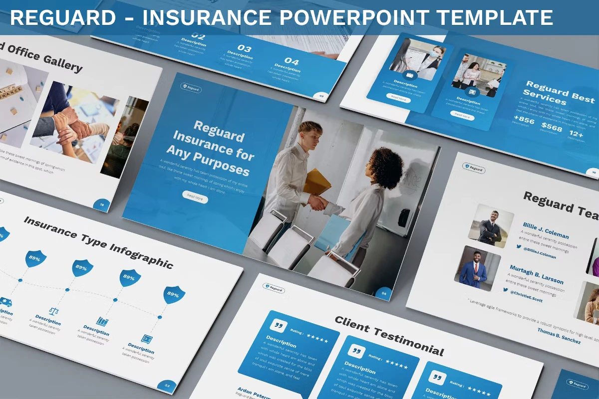 Reguard Insurance Powerpoint Template