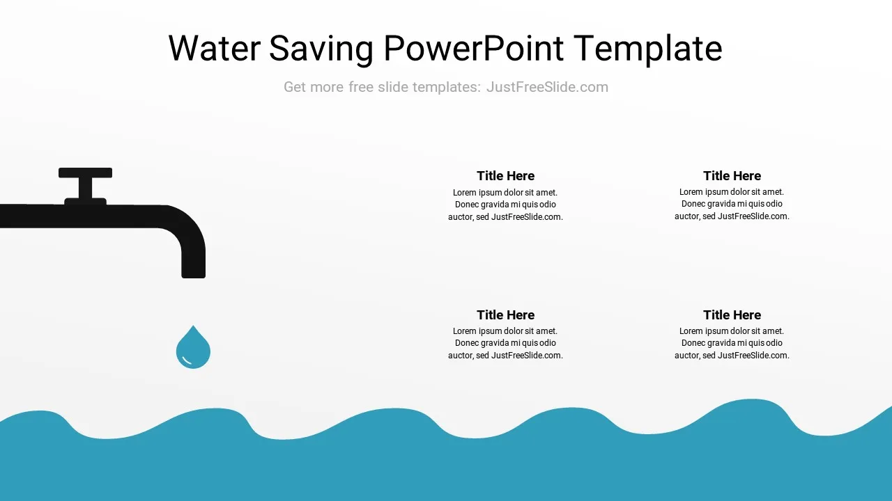 Water Saving PowerPoint Template