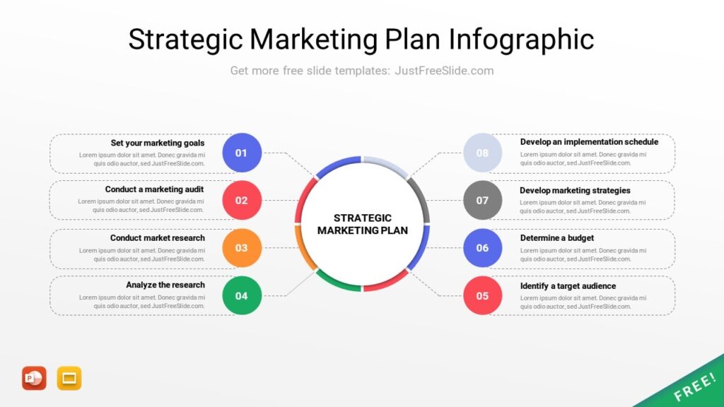 8 Steps Presentation Templates for Google Slides, PowerPoint
