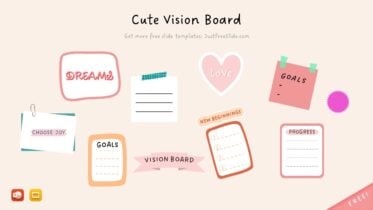 Cute Vision Board Template