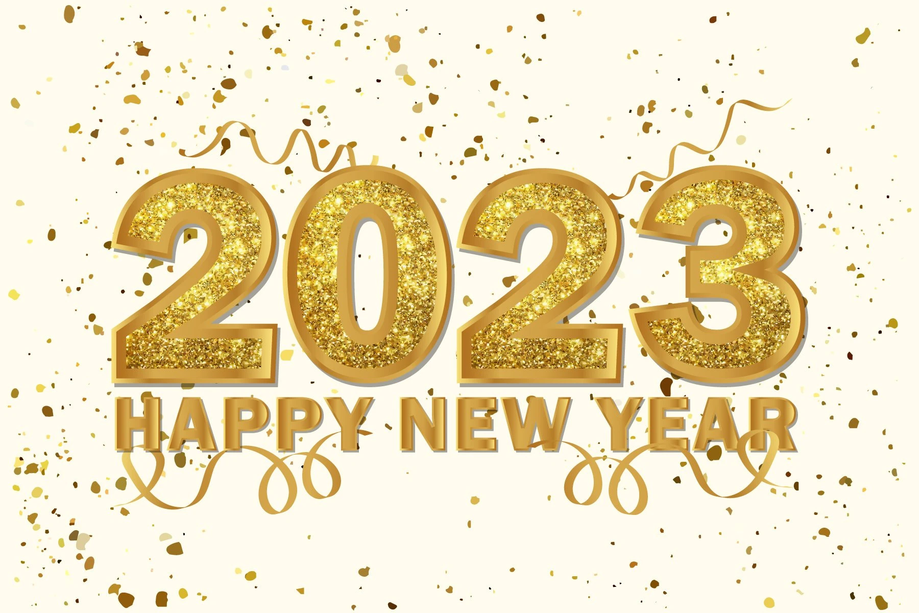 Happy new year 2023 golden