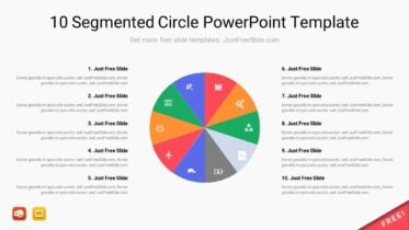 10 Segmented Circle PowerPoint Template