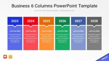 Business 6 Columns PowerPoint Template