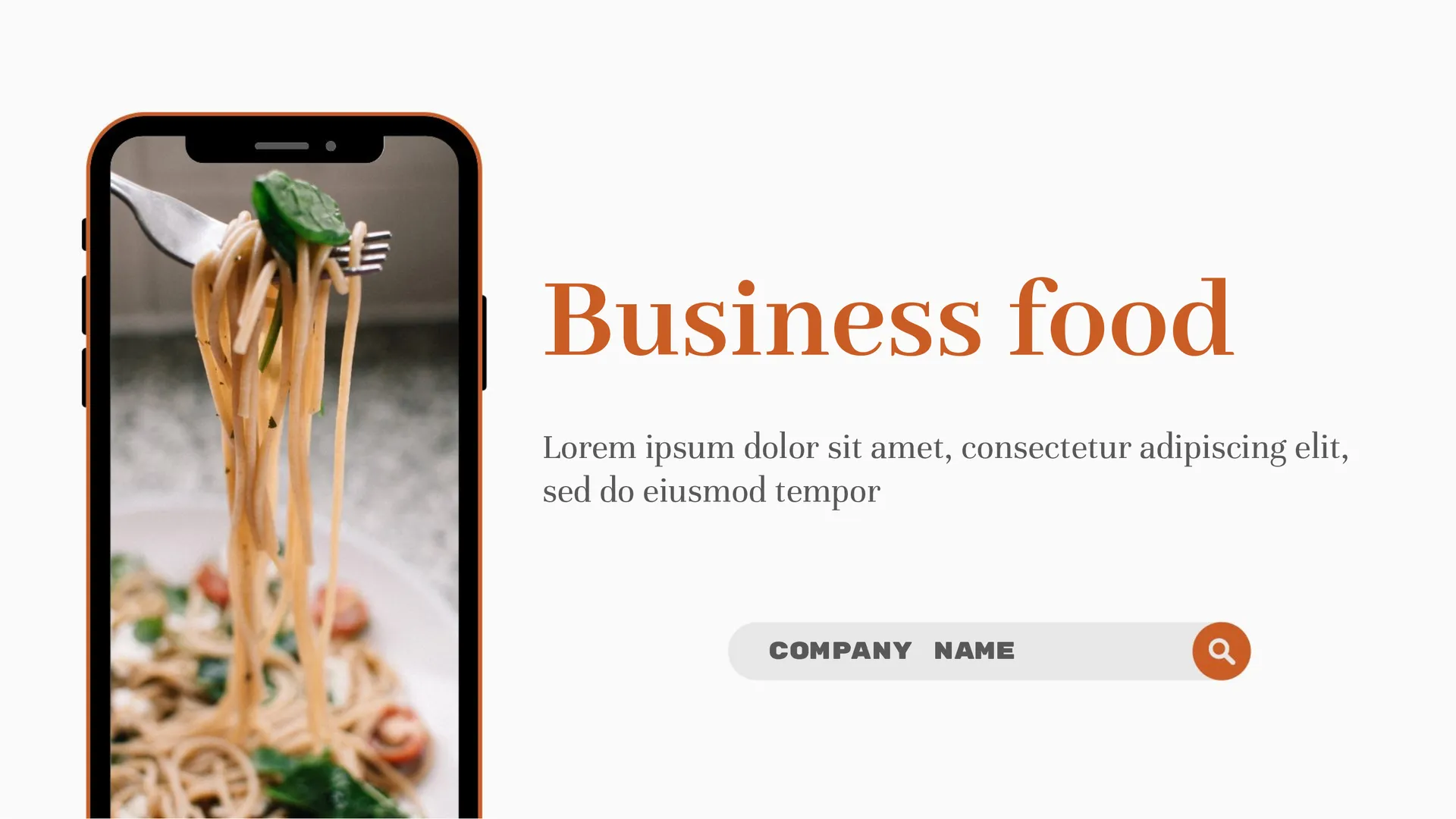 Business Food Template
