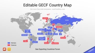GECF Country Map for PowerPoint