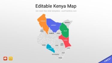 Free Editable Kenya Map for PowerPoint