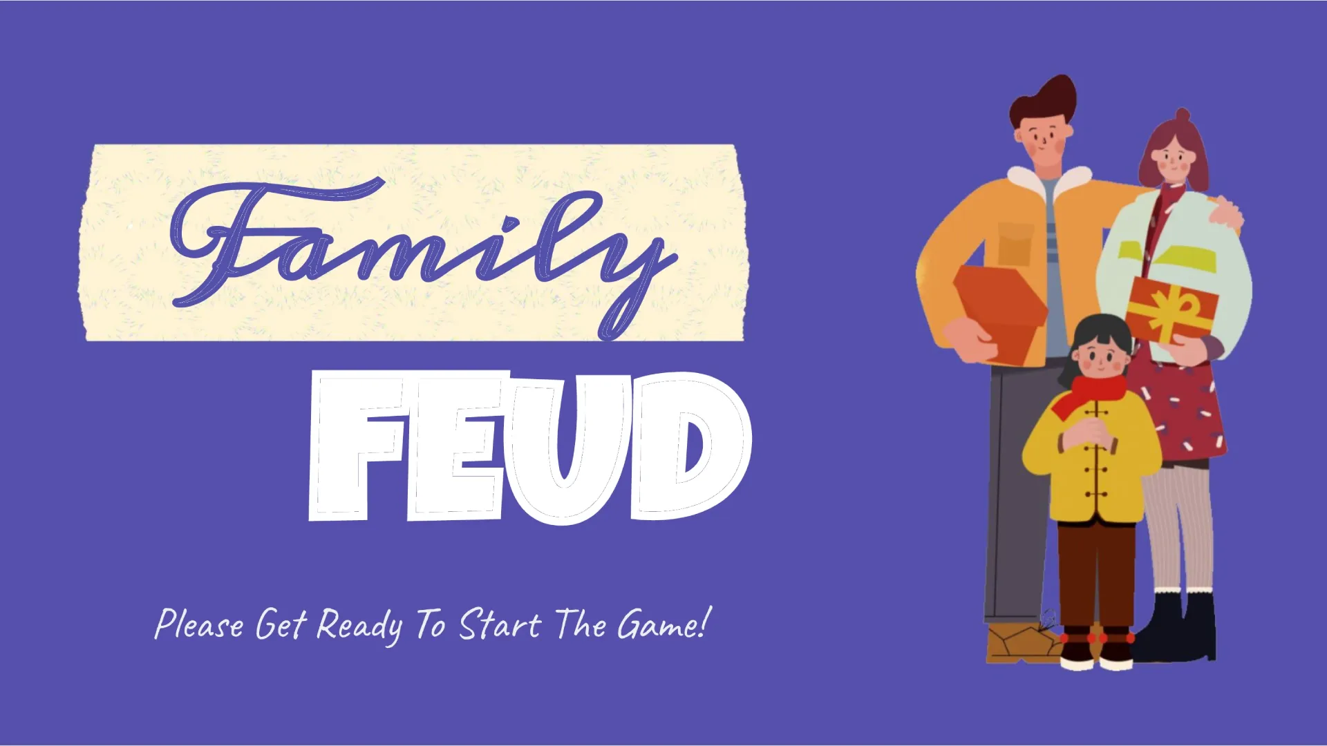 Family Feud Customizable Template