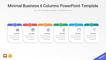 Free Minimal Business 6 Columns PowerPoint Template
