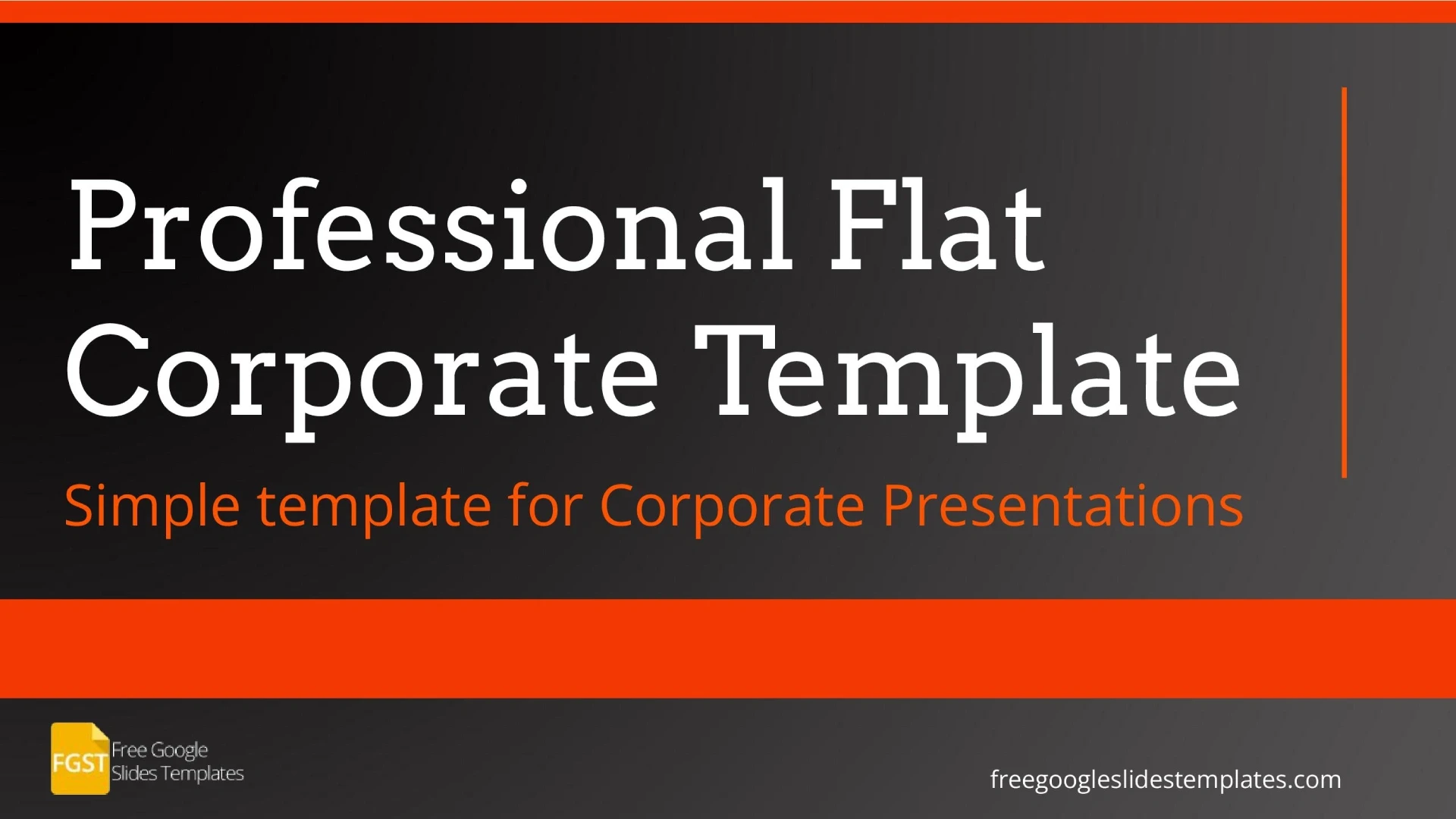Professional Flat Corporate Free Presentation Template